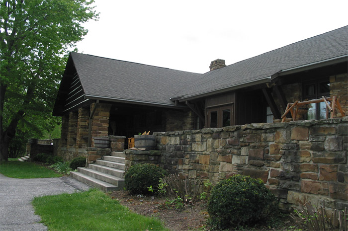 Step into lodge in Brown County State Park