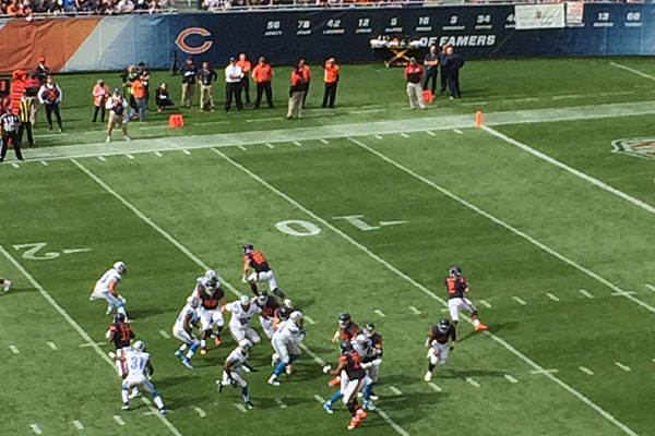 Bears action at Soldier Field