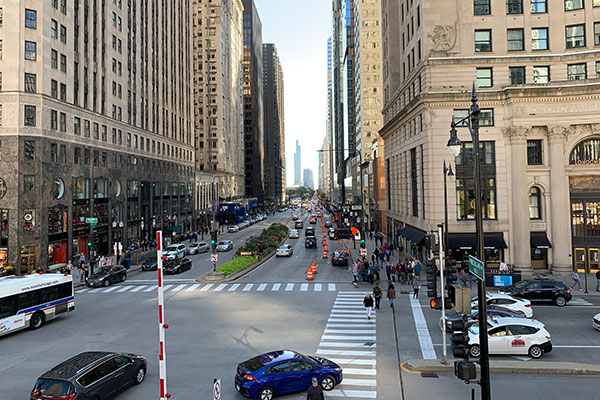 View South from Michigan Avenue Bridgehouse