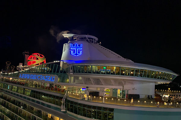 Independence of the Seas on Monday evening