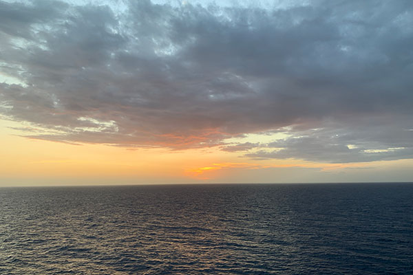 Sunset at Sea on November 8