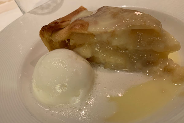 Apple Pie after dinner on November 9
