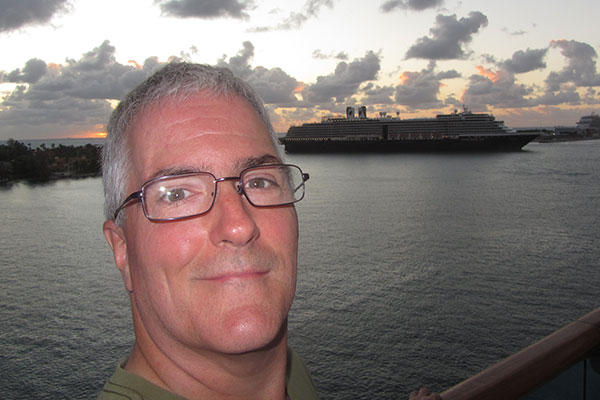 Last Selfie during last sunrise of cruise
