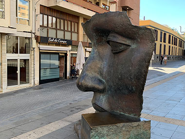 Sculpture of a face