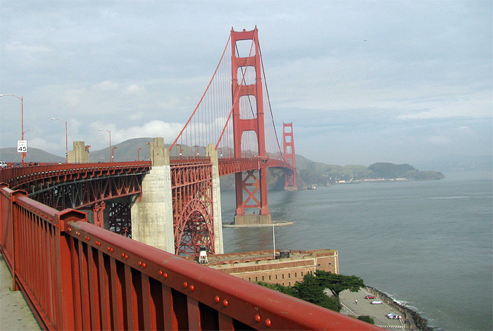 Southern entrance of Golden Gate Bridge