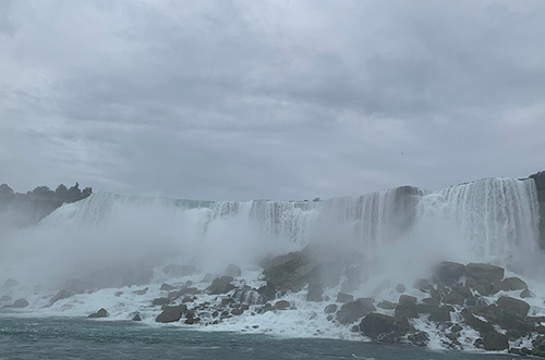 View of Niagara Falls from Maid of the Mist