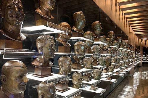 Bust Gallery at the Pro Football Hall of Famers