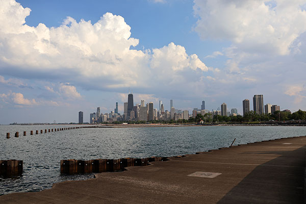 Clouds over downtown Chicago