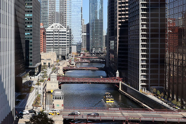  View looking North on the river from 300 S. Riverside Plaza