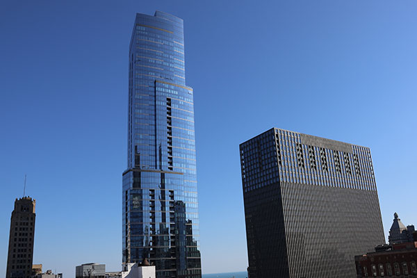 View east from 1 N. Dearborn