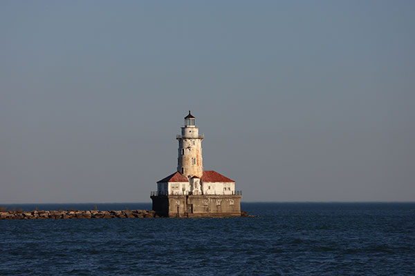 Lighthouse in lake