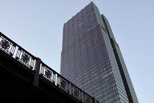 View of building from Riverwalk