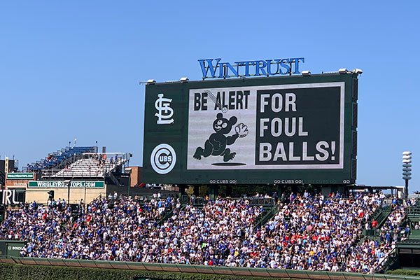 Wrigley Field video board