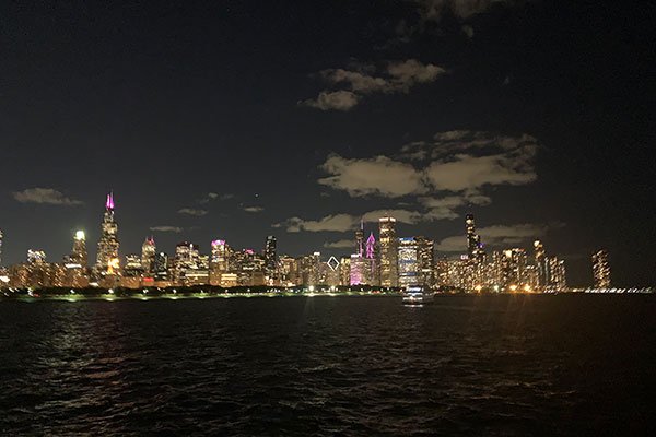 Chicago Skyline at night