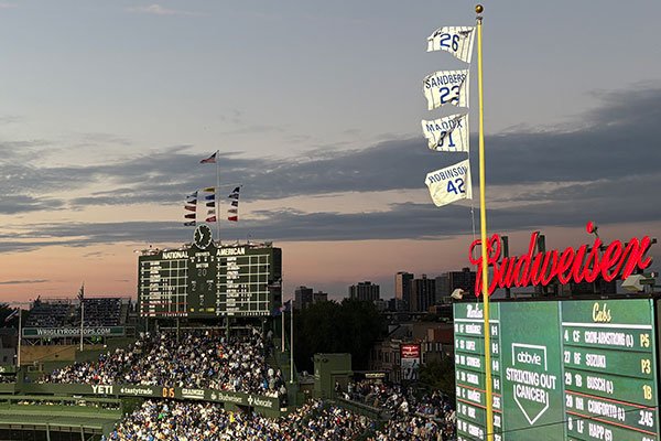 Wrigley Field video and scoreboard