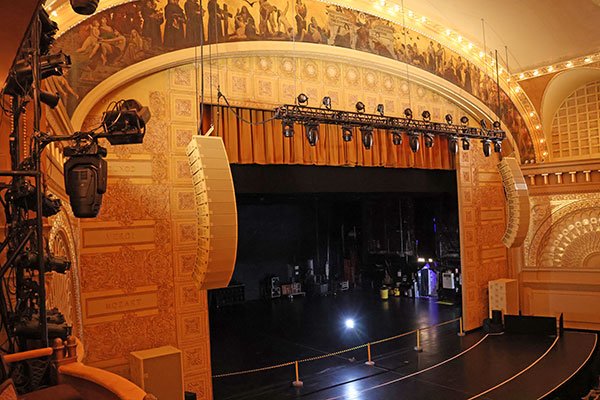 View from side of stage at Auditorium Theatre