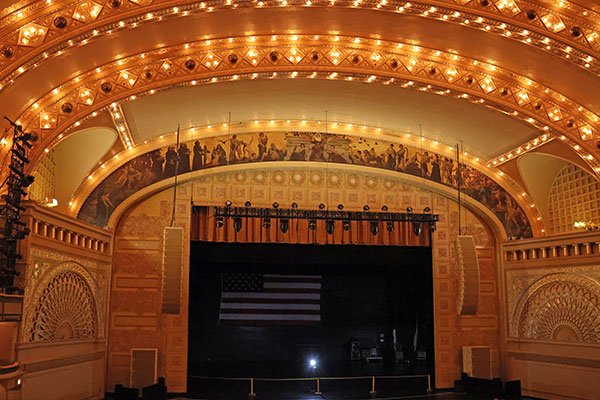 View of stage at Auditorium Theatre