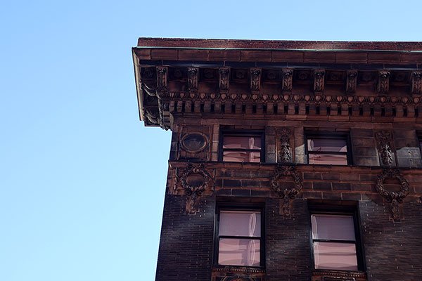 Old building outside of 333 S. Wabash