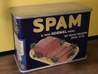 Giant can of SPAM