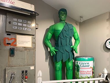 Jolly Green Giant Statue in museum