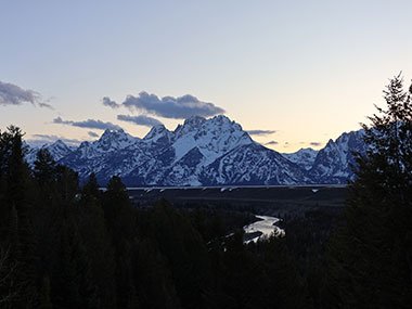 Lake with mountain beyond
