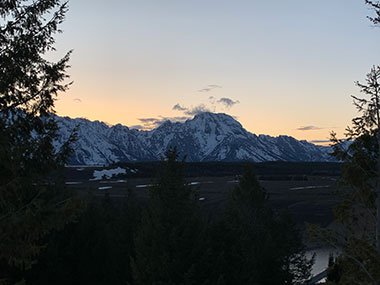 Grand Teton National Park at sunset