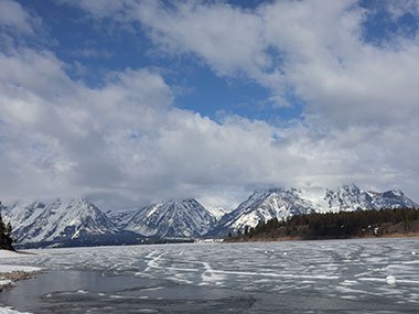 Clouds over mountains