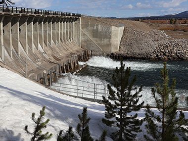 Dam at Grand Teton National Park