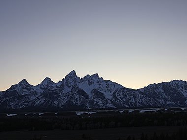 Grand Teton National Park at sunset