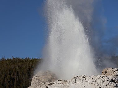Castle Geyser at Yellowstone National Park