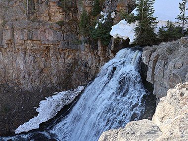 Yellowstone National Park waterfall