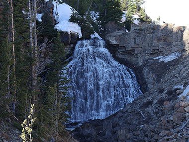 Waterfall at Yellowstone National Park