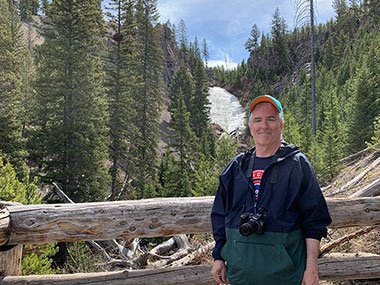 Pat at Yellowstone National Park