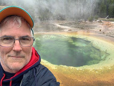 Pat in Yellowstone National Park