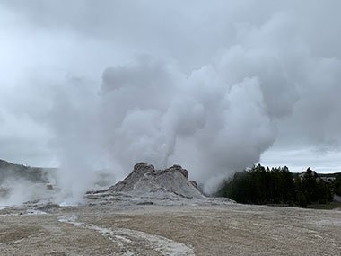 Castle Geyser at Yellowstone National Park