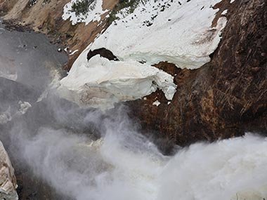 Lower Falls water crashes down