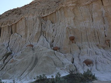 Theodore Roosevelt National Park sandy cliff