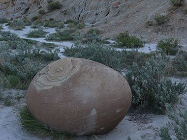 Theodore Roosevelt National Park round boulder