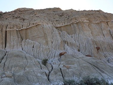 Sandy Theodore Roosevelt National Park cliff