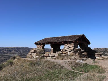 Picnic shelter at Theodore Roosevelt National Park