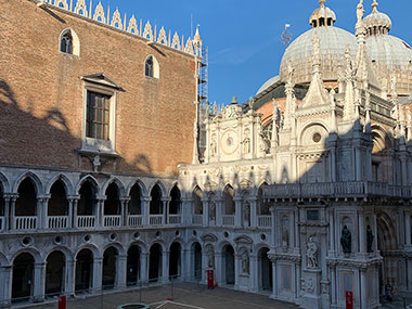 Courtyard in shade