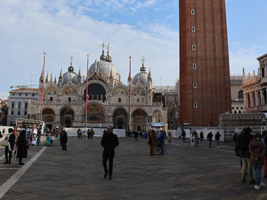 People walking in St. Mark's Square