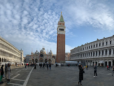 Women taking selfie in St. Mark's Square