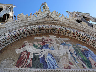 Mosaic artwork on St. Mark's Basilica