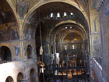 View from back of St. Mark's Basilica