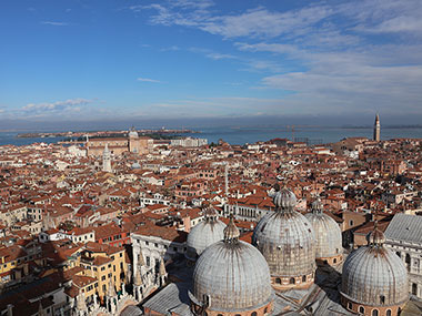 Shade of St. Mark's Bell Tower over Venice