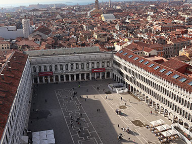 View of St. Mark's Square from St. Mark's Bell Tower