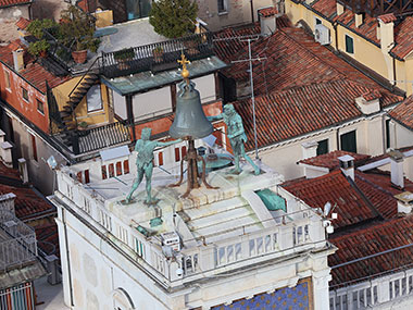 Clock tower statues from St. Mark's Bell Tower