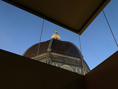 zDome through window in museum