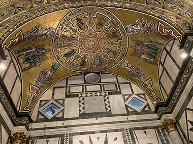 Ceiling above altar